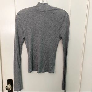 Topshop Long Sleeve Gray Top.